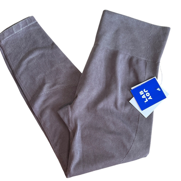 JoyLab Women's Iron Gray High-Rise Ribbed Seamless Leggings - Size Large - NWT - Picture 1 of 11
